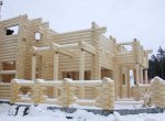 Строительство деревянного дома в зимний период