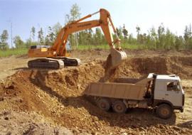 Комплекс строительных работ по возведению фундамента и вывоза грунта